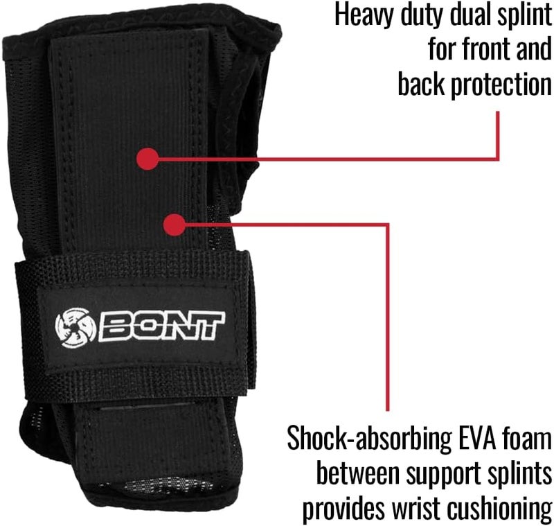 Bont Adult Wrist Guard Skate Pads Protection for Inline, Roller Derby, Park, Ice Skate, Skateboard, Scooter - Image 4